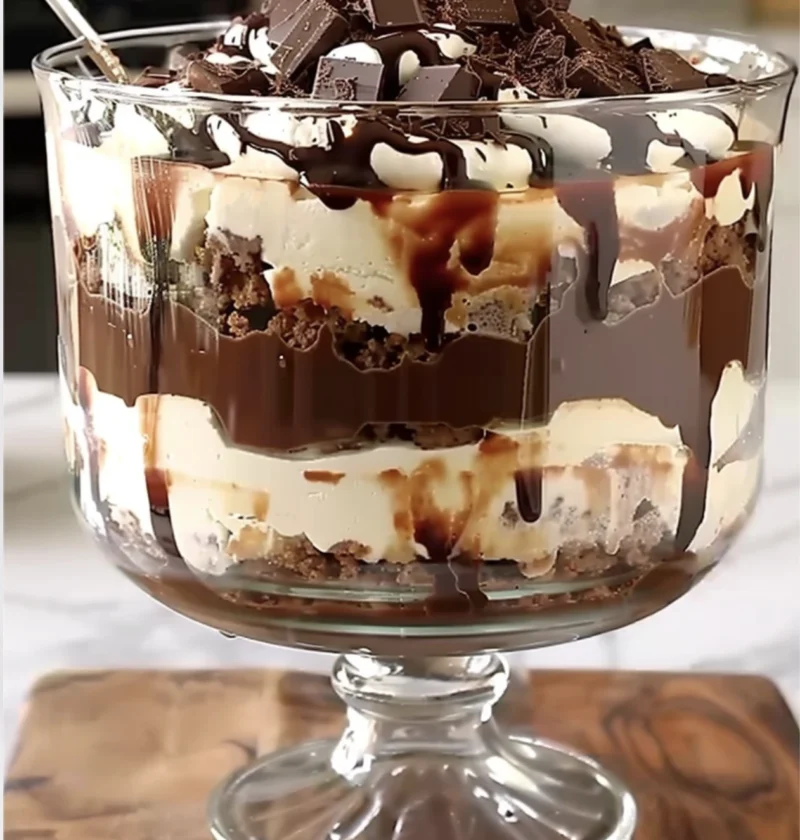 Chocolate Baileys Cheesecake Trifle