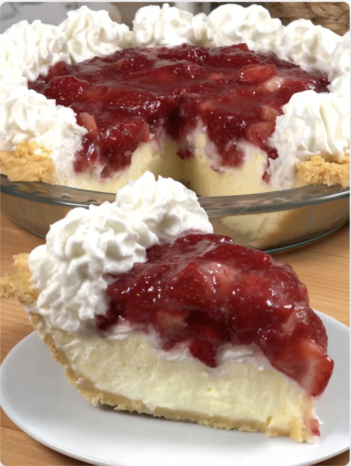 Strawberry Lemon Icebox Pie