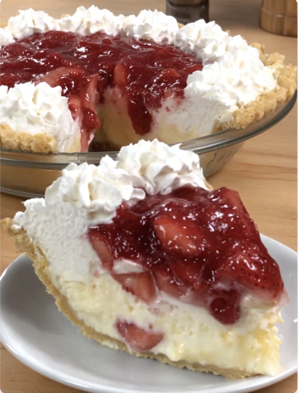 Strawberry Lemon Icebox Pie