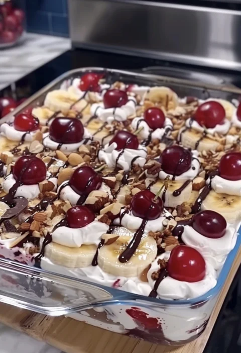 Banana Split Dump Cake