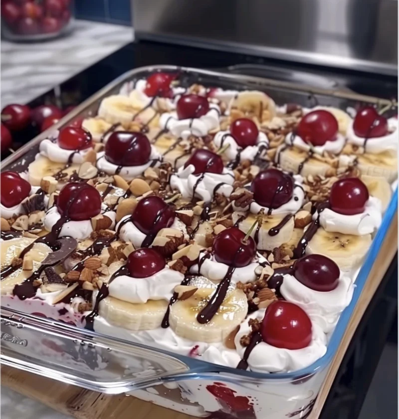 Banana Split Dump Cake