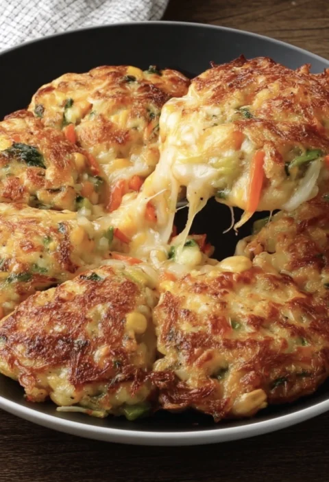 Cheesy Baked Chicken Fillet Rice Flour Veggies