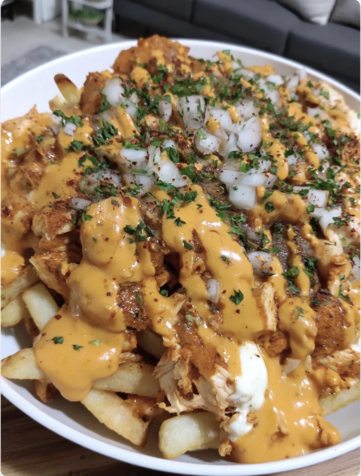 Cheesy Peri Peri Chicken Loaded Fries