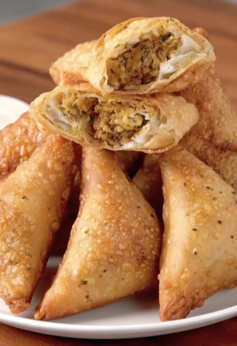 Chicken Samosa Crispy Street Style