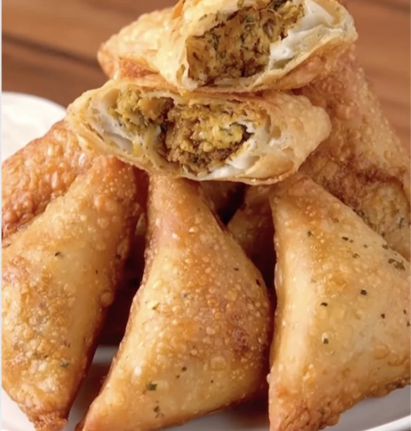 Chicken Samosa Crispy Street Style