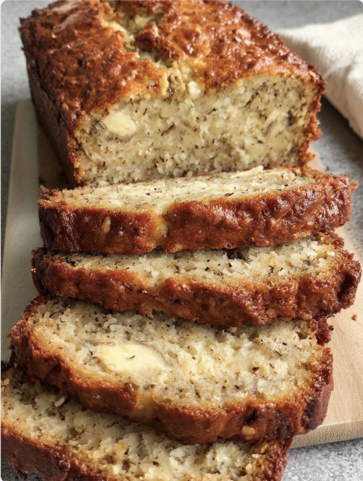 Cottage Cheese Banana Bread