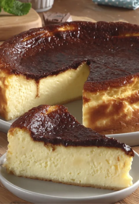 Creamy Basque Burnt Cheesecake