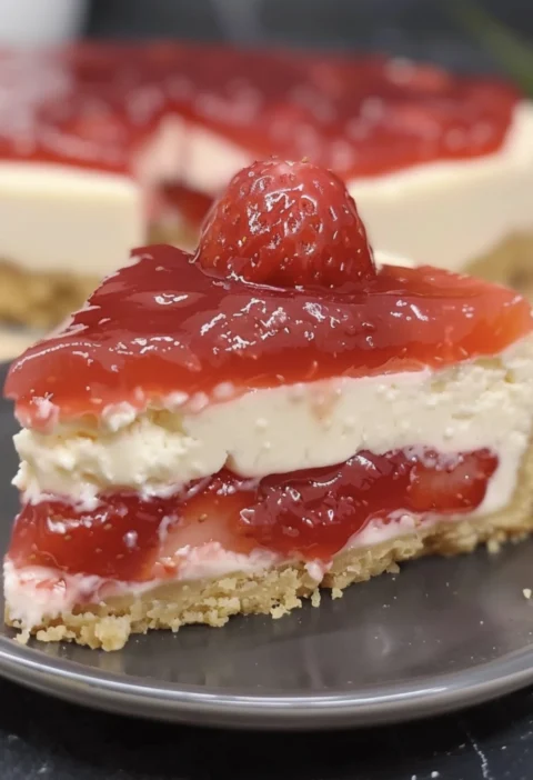 Nobake Strawberry Cheesecake
