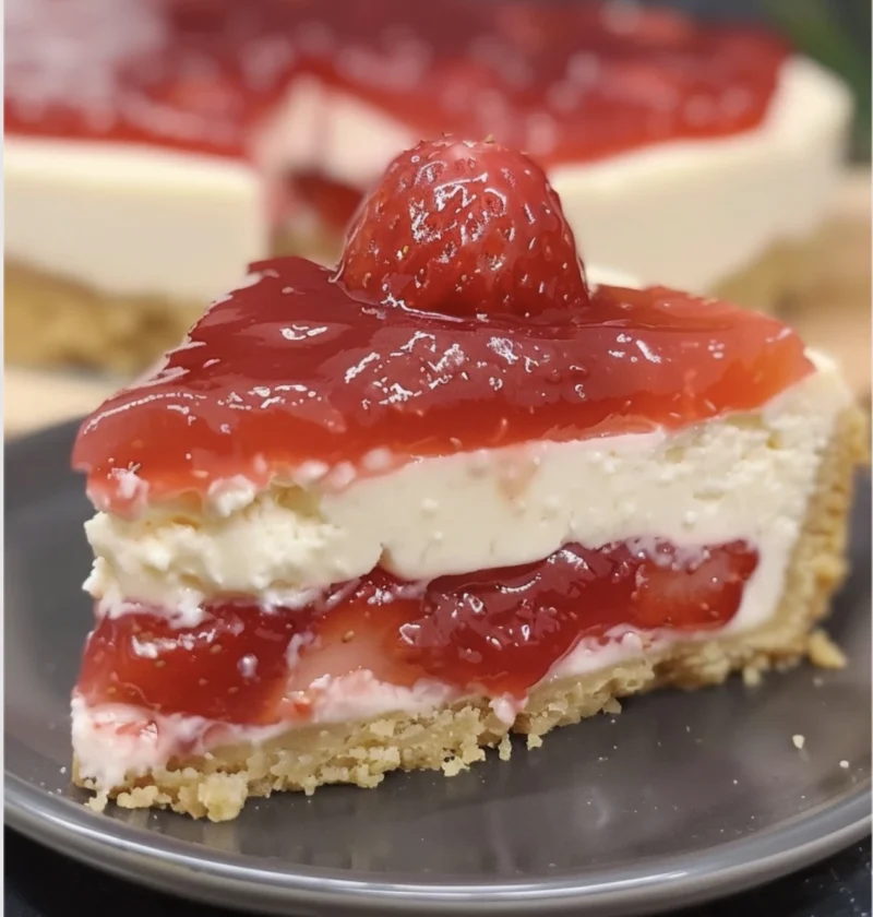 Nobake Strawberry Cheesecake