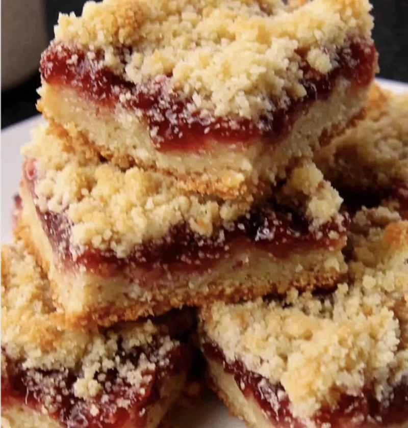 Jam Crumble Slice