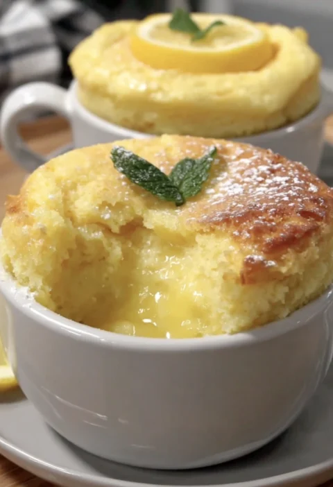 Lemon Lava Mug Cake
