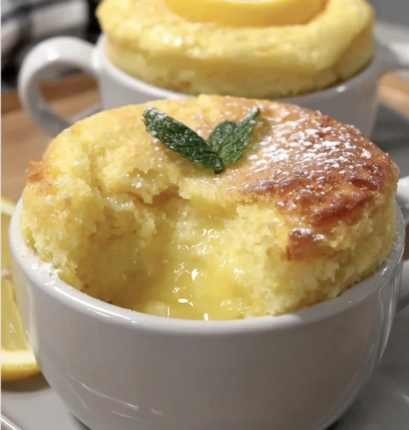 Lemon Lava Mug Cake