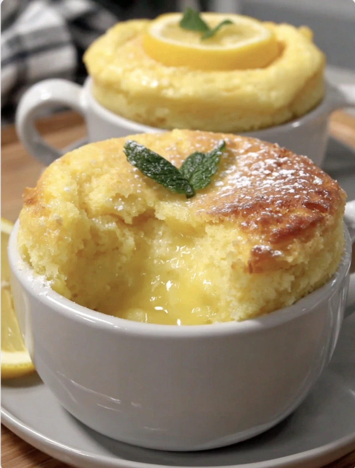 Lemon Lava Mug Cake