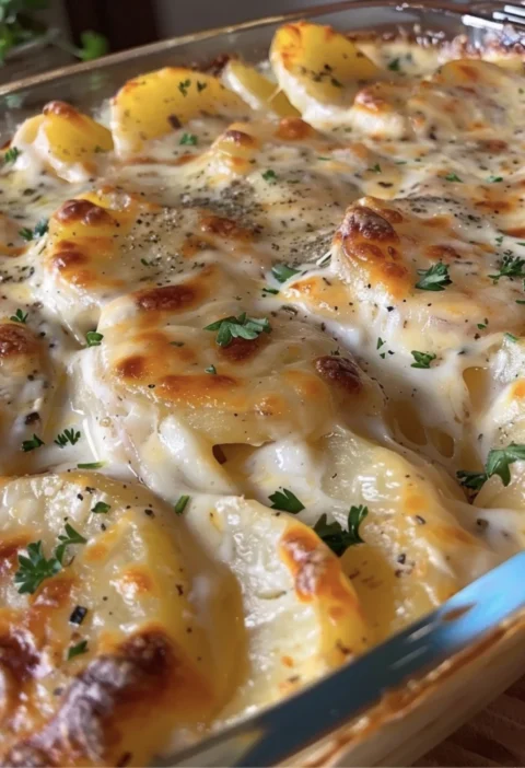 Ruths Chris Creamy Cheesy Scalloped Potatoes