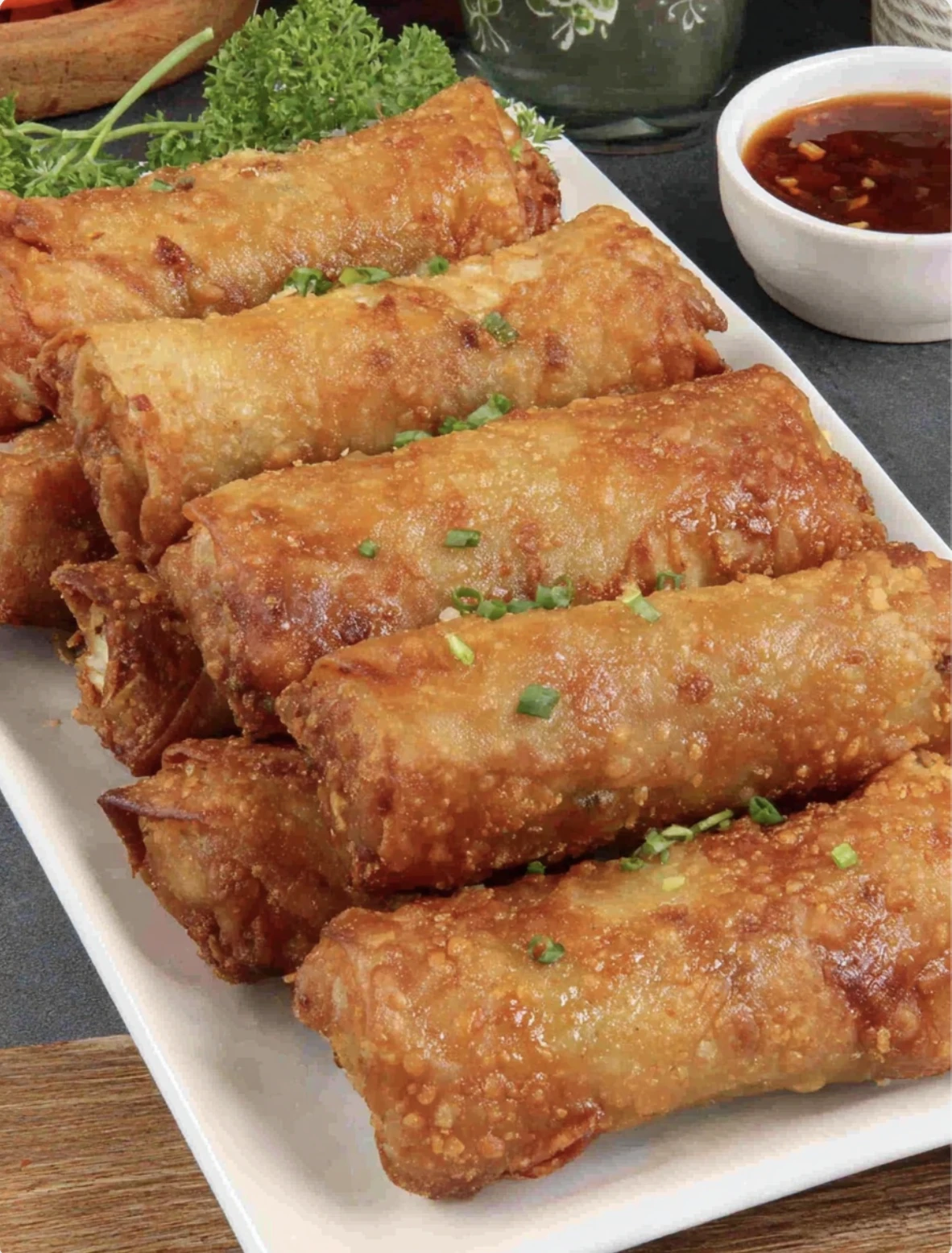 Ultra Crispy Chicken Spring Rolls