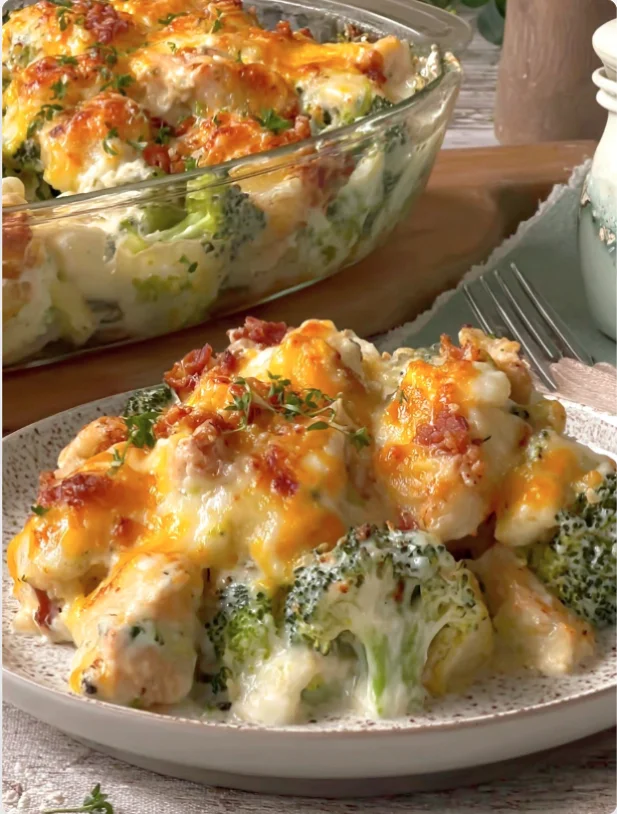 Baked Potato Chicken and Broccoli Casserole