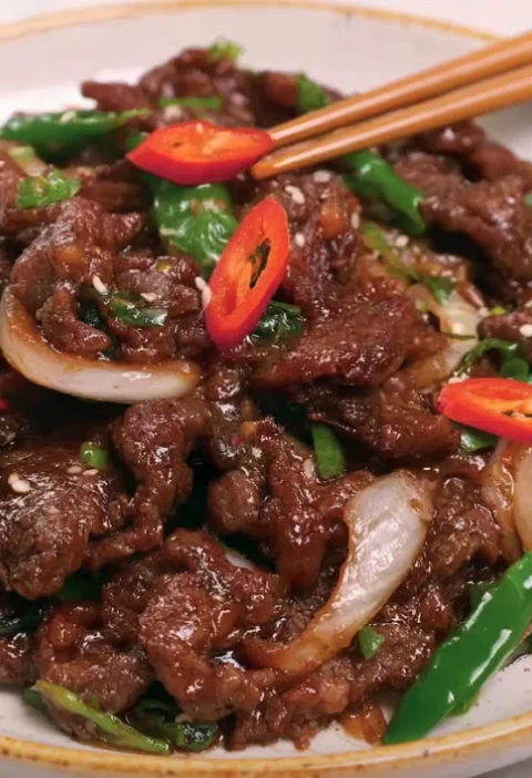 Cantonese beef stir fry