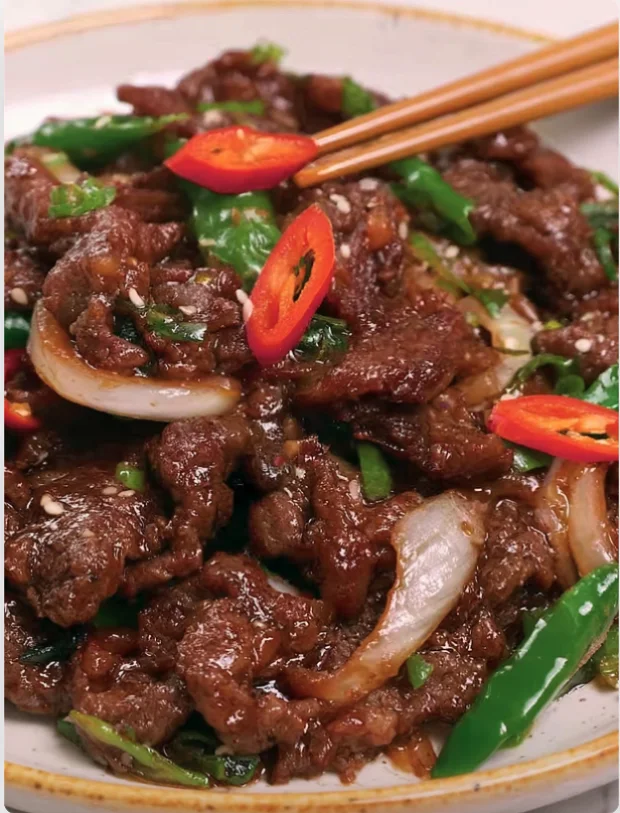 Cantonese beef stir fry