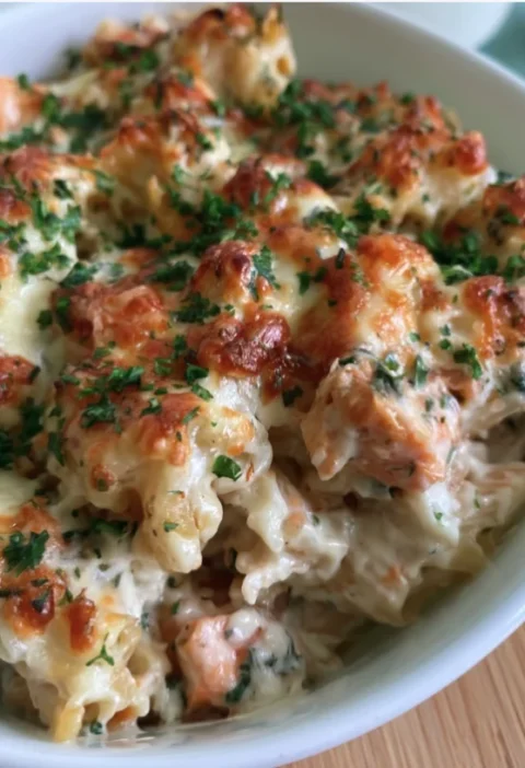 Chicken Alfredo Bake pasta