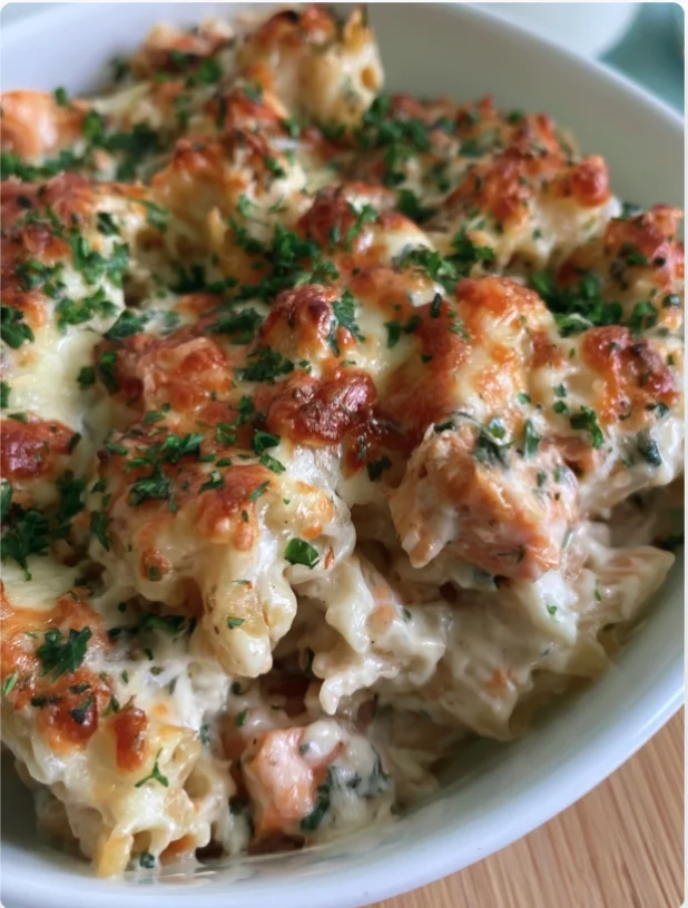 Chicken Alfredo Bake pasta