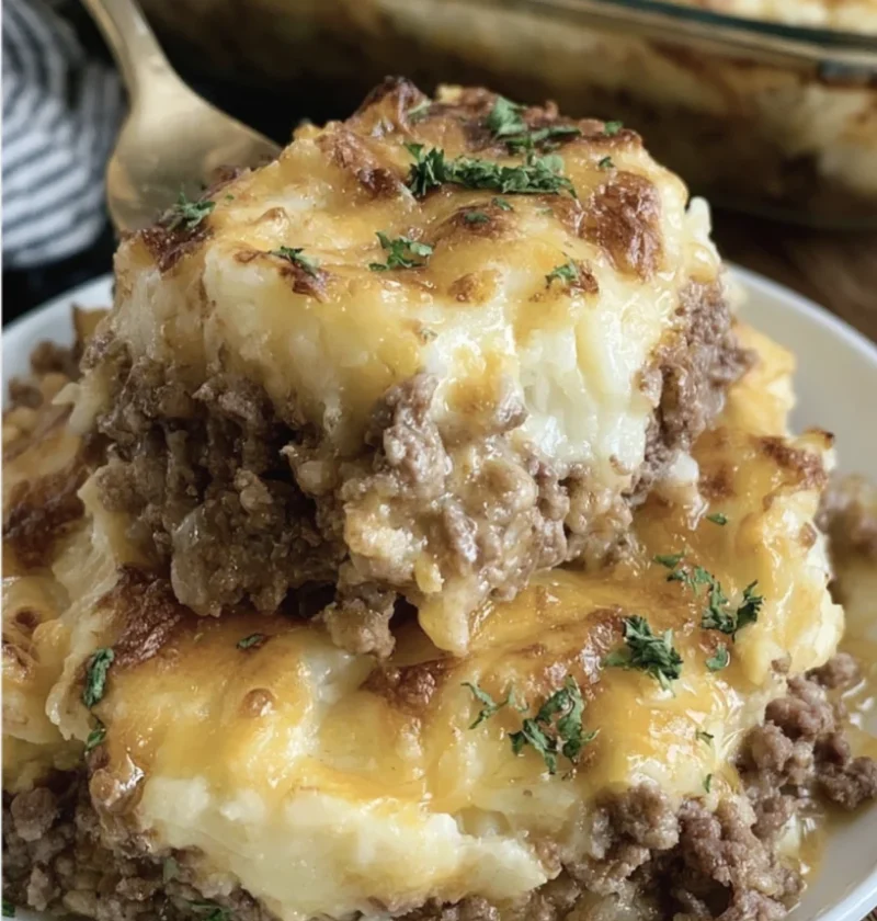 Cozy Easy Potato Hamburger Casserole