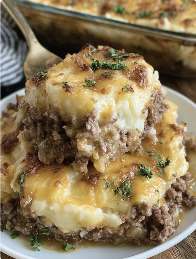 Cozy Easy Potato Hamburger Casserole