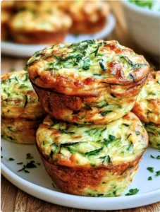 Easy Cheesy Zucchini Egg Muffins