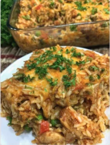 Easy Chicken and Rice Casserole