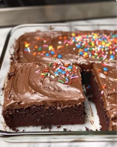 Easy Rich Chocolate Sheet Cake