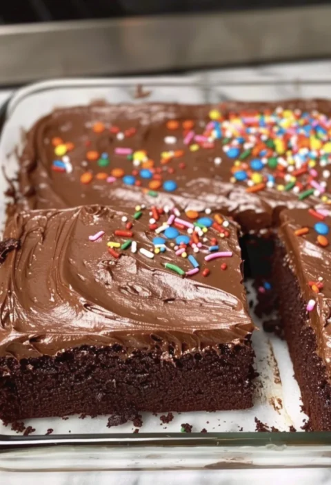 Easy Rich Chocolate Sheet Cake
