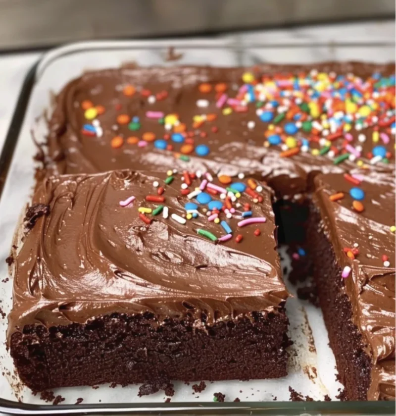 Easy Rich Chocolate Sheet Cake