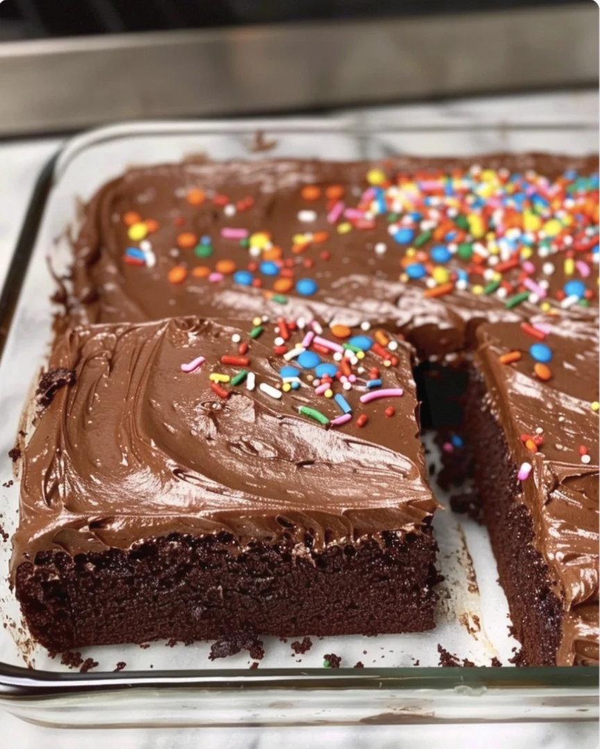Easy Rich Chocolate Sheet Cake