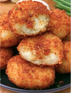 Golden crisp potato bread rolls