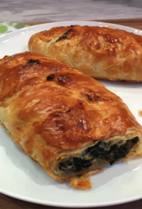Golden Spinach & Cheese Puff Pastry