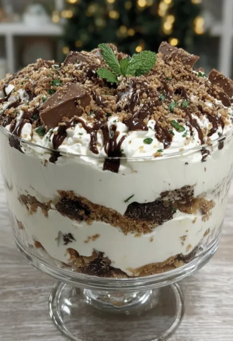 Peppermint Crisp Trifle Delight