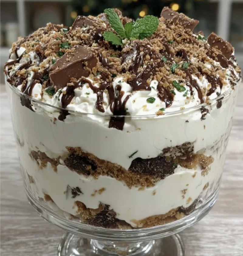 Peppermint Crisp Trifle Delight