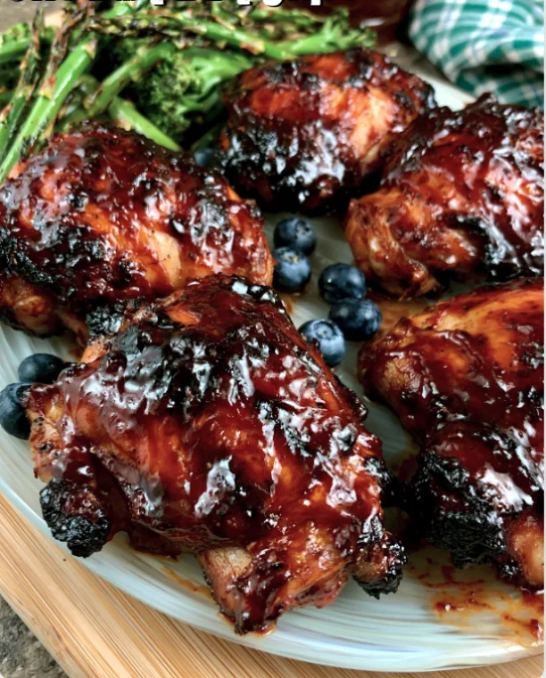 Blueberry BBQ Chicken Thighs