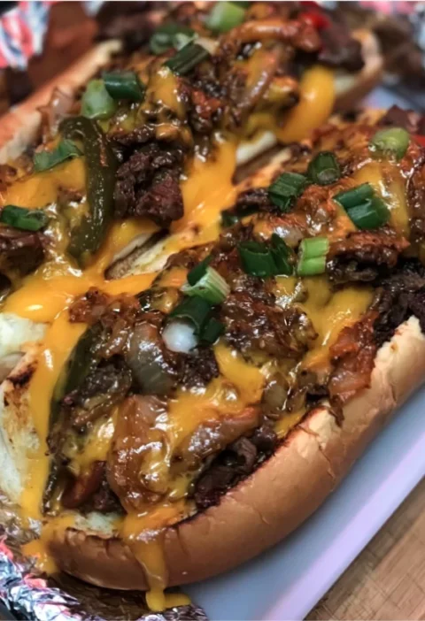 Cheesy Philly Cheesesteaks