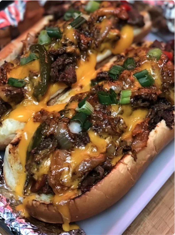 Cheesy Philly Cheesesteaks