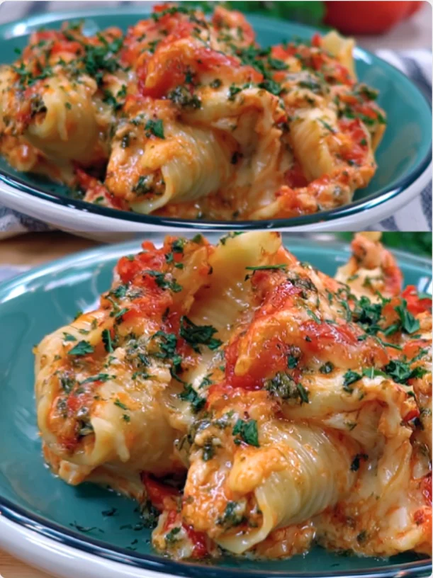 Chicken Parmesan Stuffed Shells