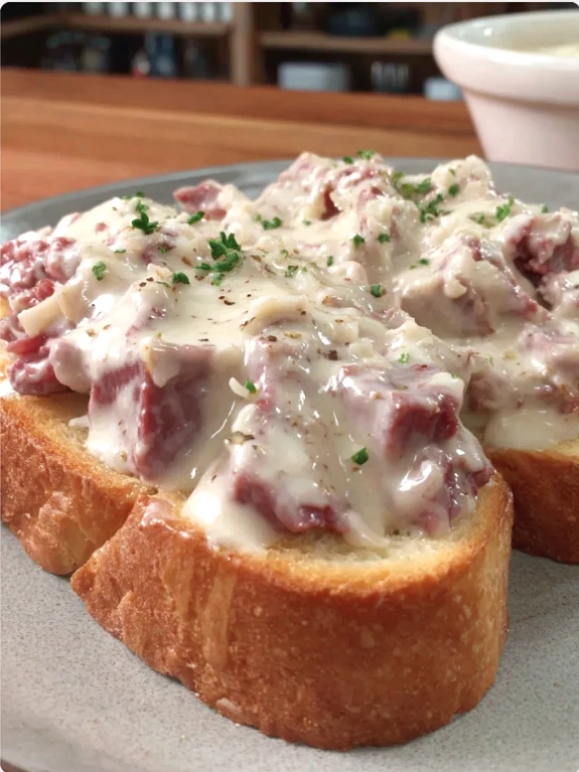 Creamed Chipped Beef on Toast