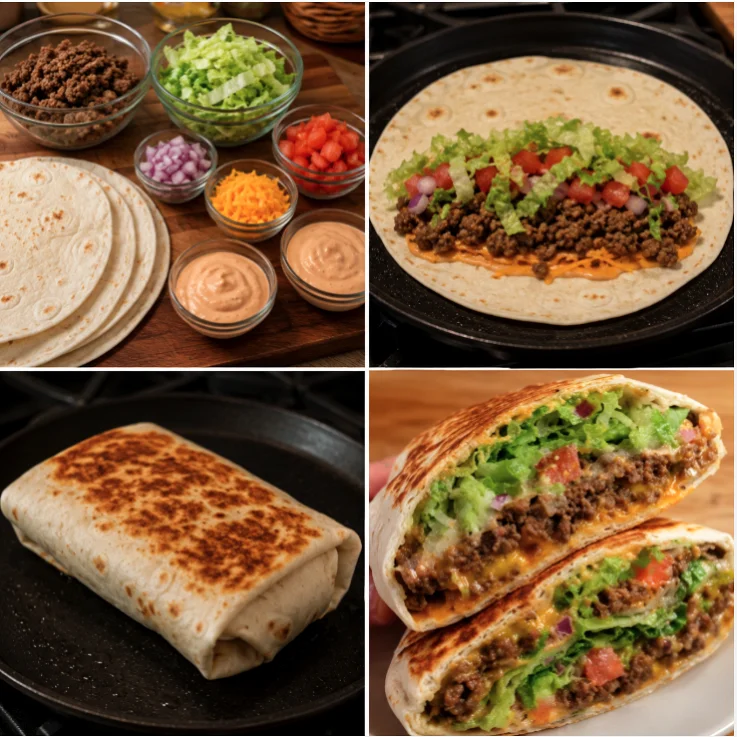 crunchy taco wrap melts