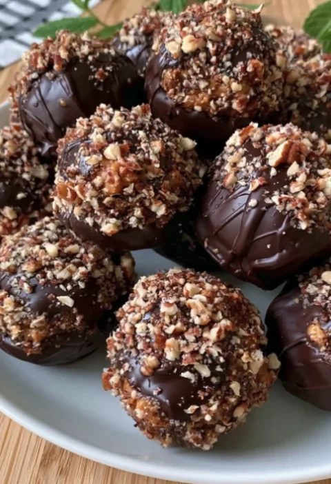 Dark Chocolate Peanut Butter Balls