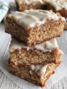 Frosted Oatmeal Cookie Bars
