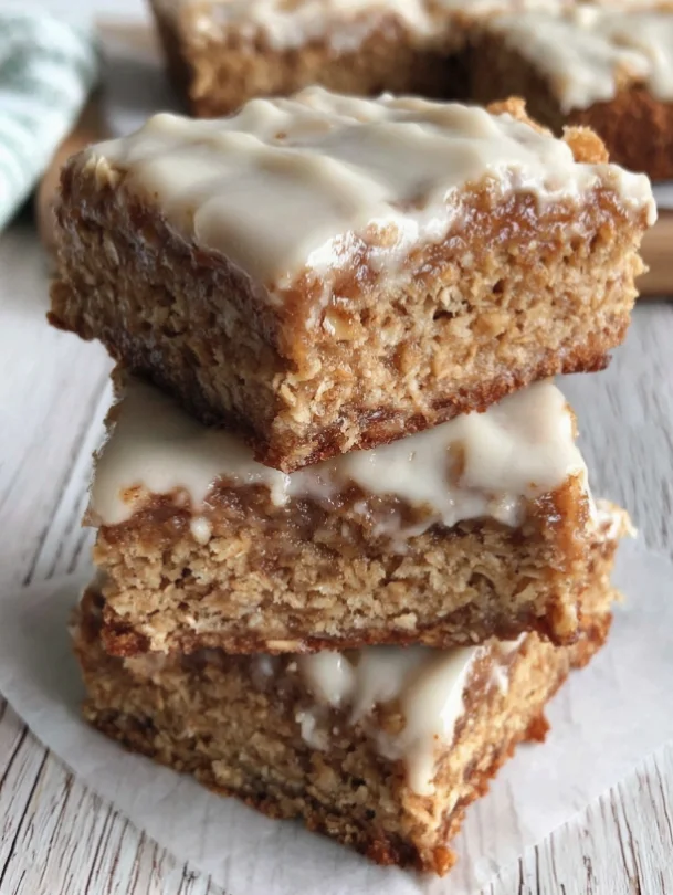 Frosted Oatmeal Cookie Bars