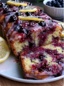 Glazed Blueberry Lemon Loaf