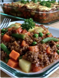 Ground Beef & Vegetable Bake