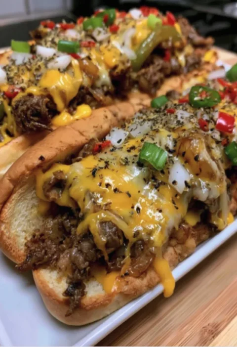 Loaded Cheesesteak Sandwiches