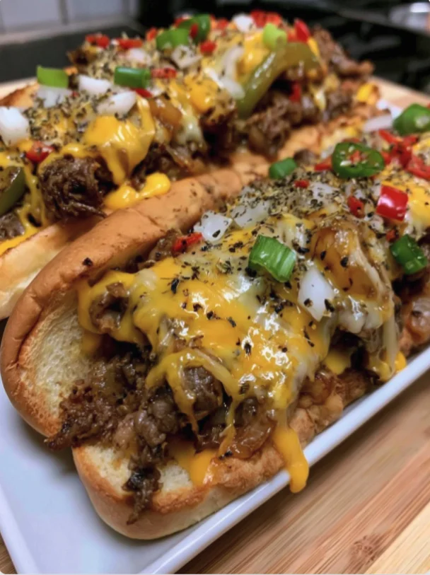 Loaded Cheesesteak Sandwiches