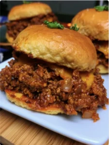 Sloppy Joes au Poivron et Fromage